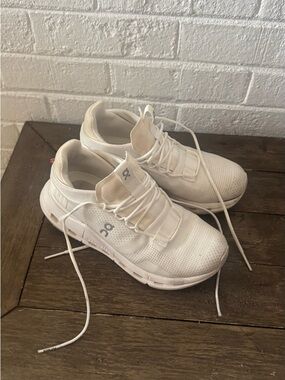 On Running White Women's Cloud Sneakers